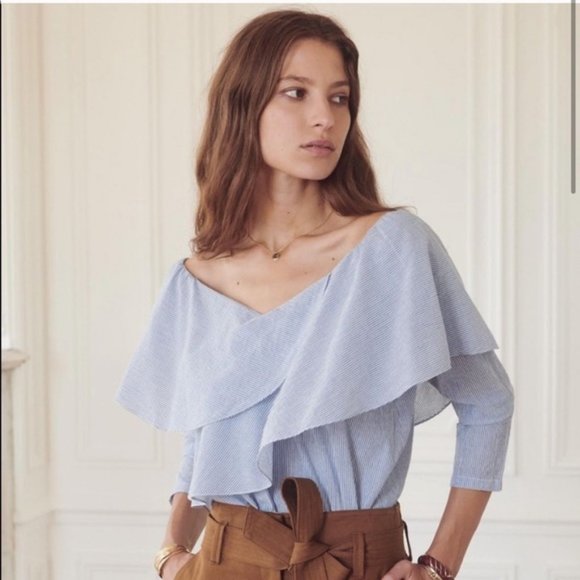 Sezane Tops - Sezane Frenchie Blouse NWT